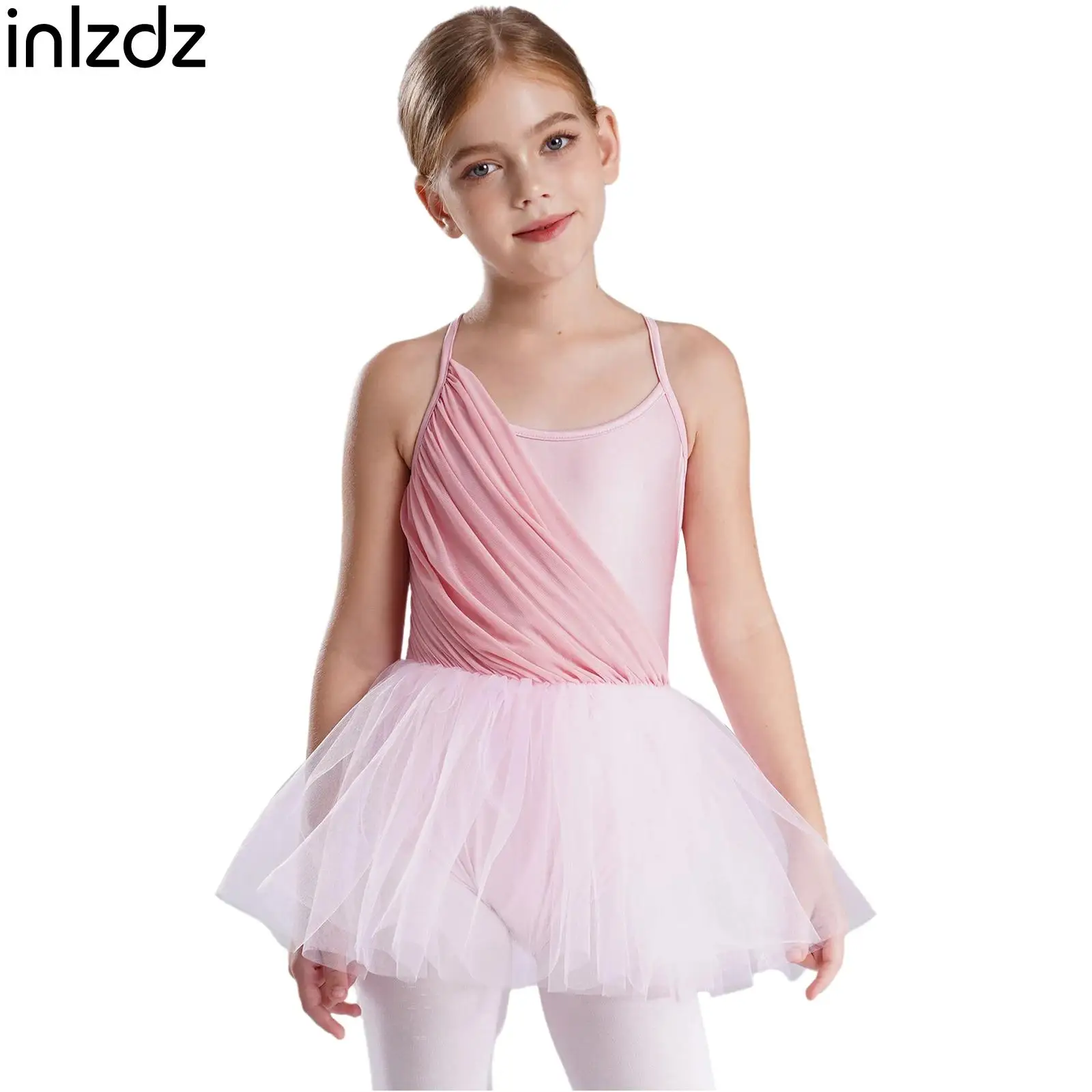 

Ballerina Dress Sleeveless Ballet Dance Leotard Tutu Dress Dance Performance Bodysuit High Quality Good Gift for Girls