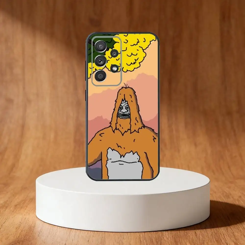 S-Sassy The Sasquatch Phone Case For Samsung S25,S24,S21,S22,S23,S30,Ultra,S20,Plus,Fe,Note,10,9,5G Black Cover