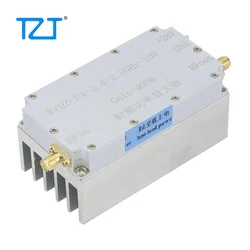 TZT WYDZ-PA-2.4-2.5GHz-10W RF Power Amplifier RF Power Amp Designed with Heat Sink 40dB Gain 10W Output