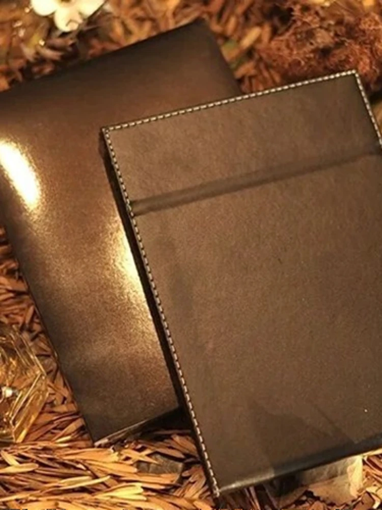 กระจกแต่งหน้าแบบพับได้ตั้งโต๊ะ PU ความคมชัดสูง ขนาดใหญ่ พกพาสะดวก กระจกแต่งหน้าแบบพกพา กระจกแต่งหน้าแบบตั้งโต๊ะ