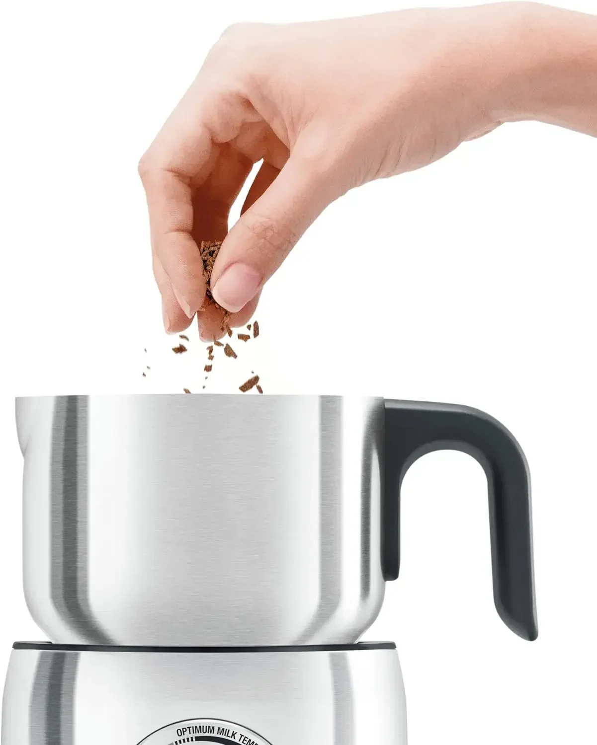 Milk Café Frothe , Brushed Stainless Steel