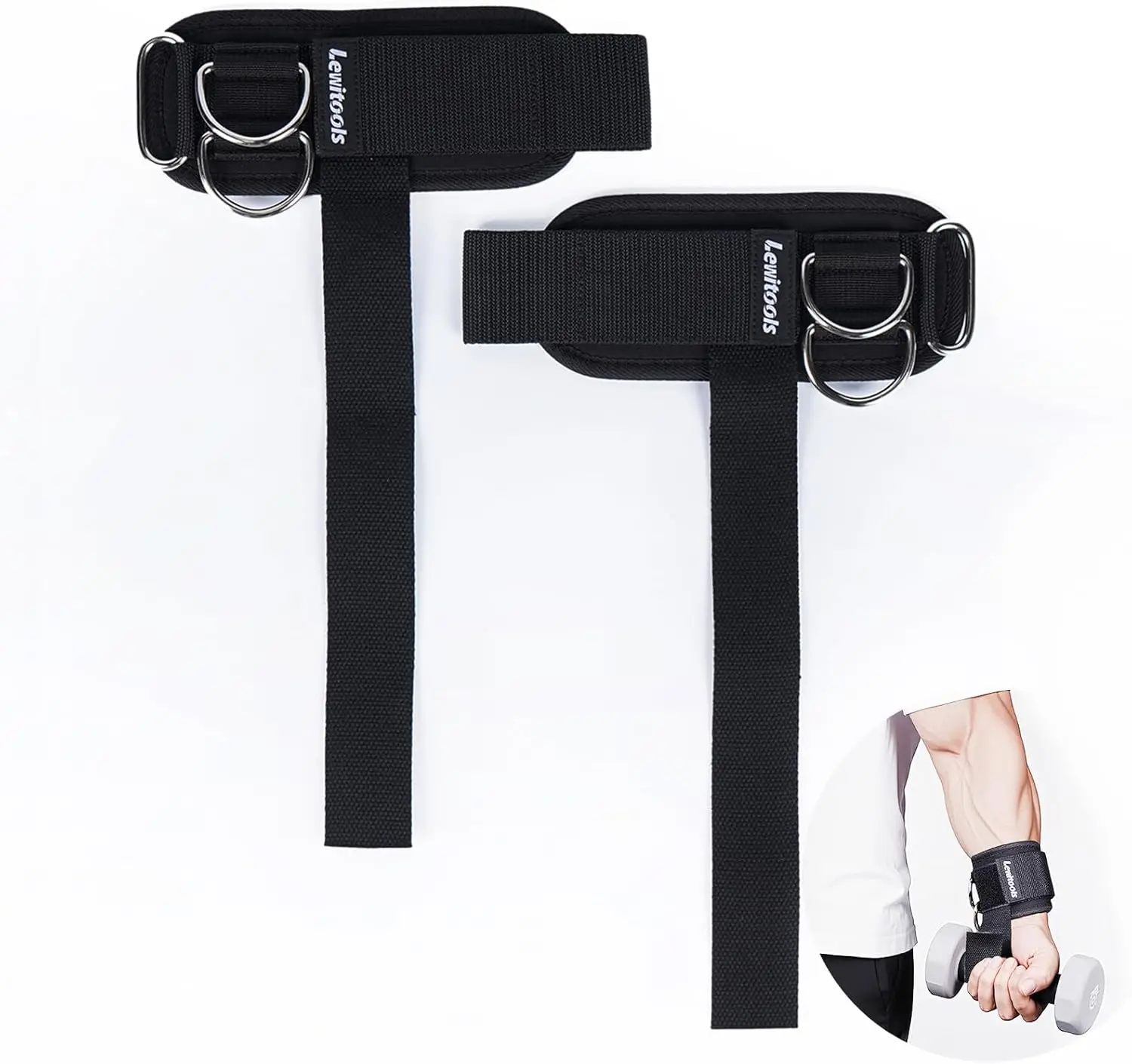 

Weight Lifting Straps Gym with Two D Rings - 2025 New Adjustable, Heavy Duty | Dual D-Ring Design for Even Force Distribution
