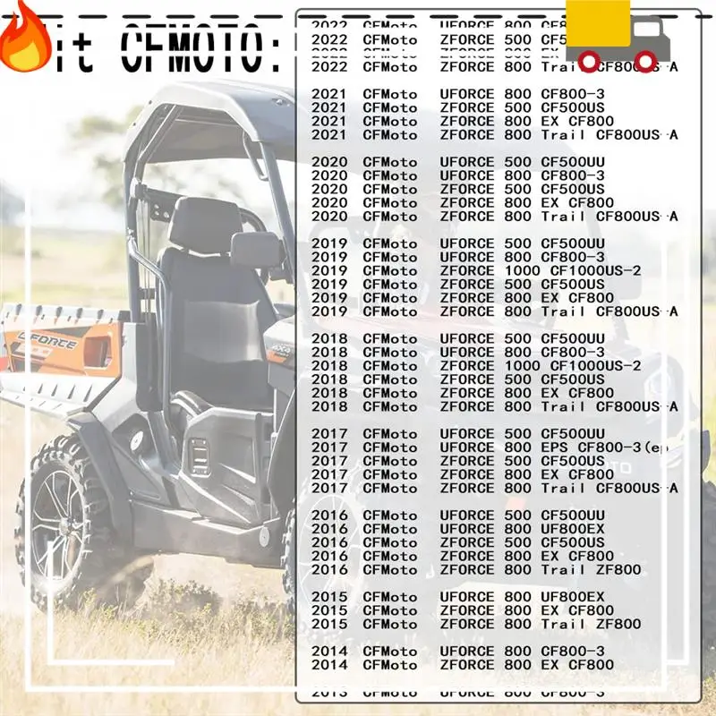 

For HISUN 500 UTV Spare Parts Accessories Left And Right Rear View Mirror Set 7030-260110 7030-260120, 2PCS