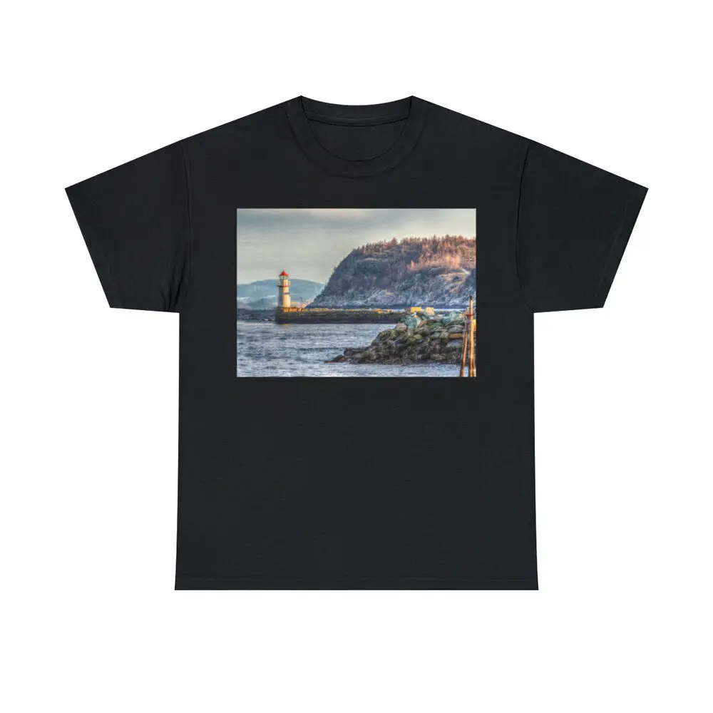 Lighthouse Near Cliff As Watercolor Anime Graphic T-shirts Y2K Tops New Arrival Unisex Summer