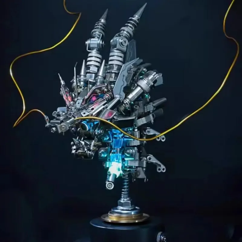 DIY Dragon Head Metal Model Building Kits for Adults Mechanical Animals Jigsaw Assembly Toy 3D Puzzle Toys Children Gifts