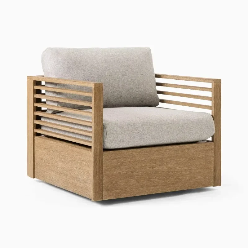 

Teak recliner outdoor furniture wooden garden patio furniture sofa