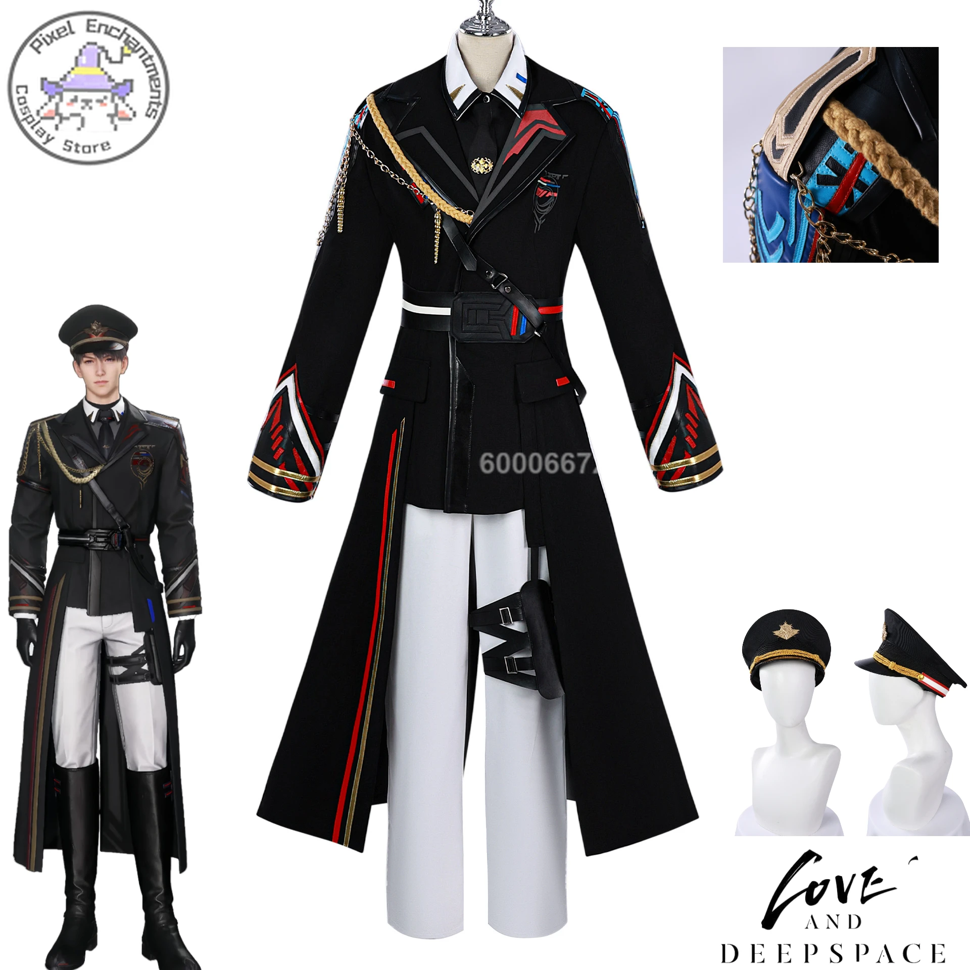 

Game Love and Deepspace Xia Yizhou Cosplay Costume Deep Space Fleet Officer anime Uniforms clothes adult Halloween Role Play