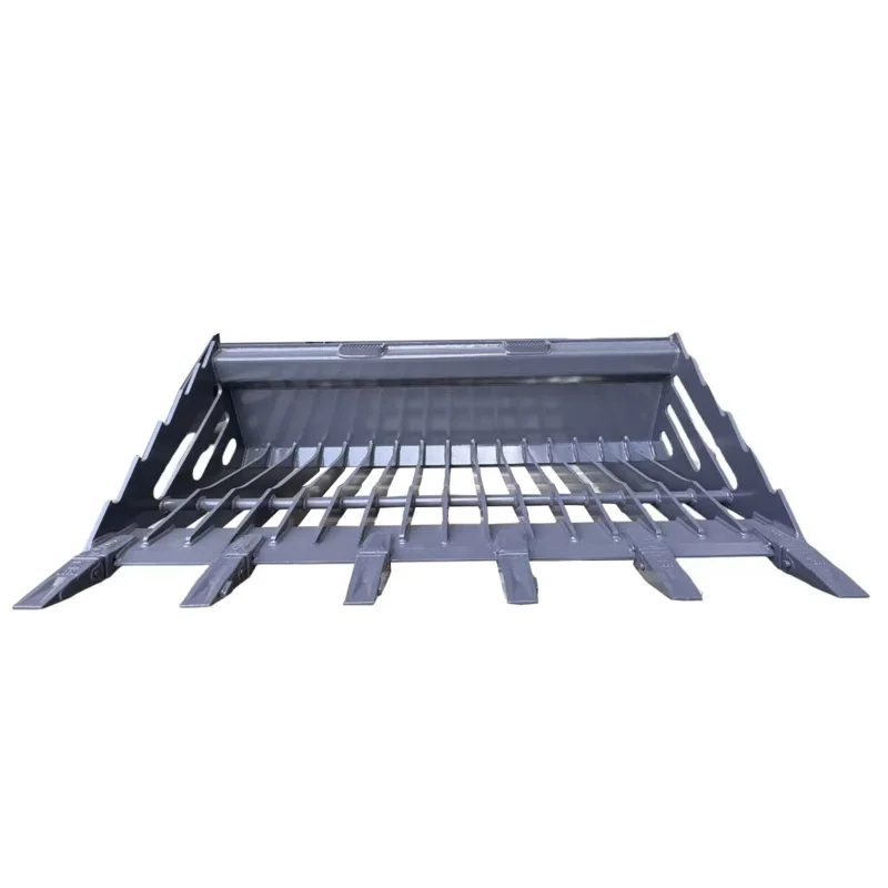 

For Sea Shipping CustomizedHot Sale Skeleton Bucket Sieve Attachments for Skid Steer Wheel Loader for Rock Clearing Excavation W