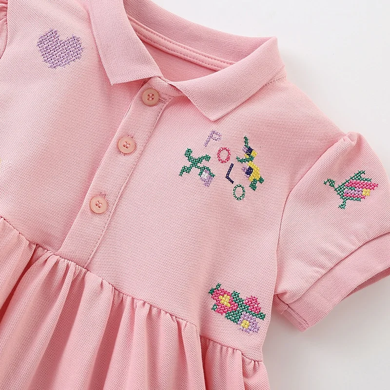 

Malwee Princ Dr для маленьких девочек Лето Faion ort Sve Cotton Blend Мягкая ткань с мультяшным принтом длиной до колена Dr