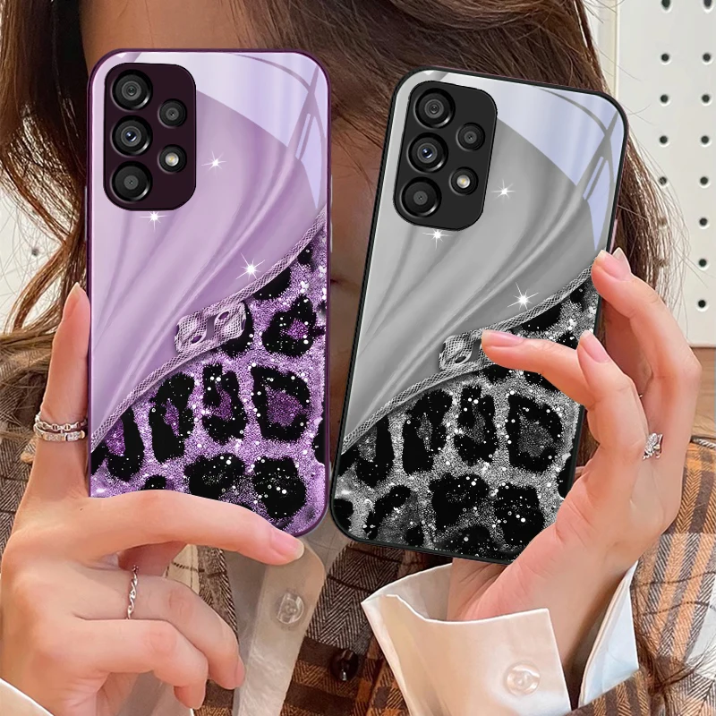 Colorful Patterns For Samsung Galaxy S10 4G S20 11E 30 S21 22 S24 Fe Pro S23 S25 Ultra 5G S9 Tempered Glass Phone Case