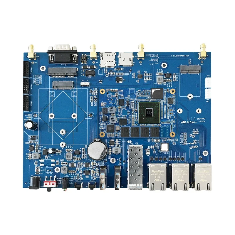 LS1046A 10Gb Development Board Kit with 4GB DDR4 8GB eMMC 1 SFP+ 6 Gigabit Ethernet Ports