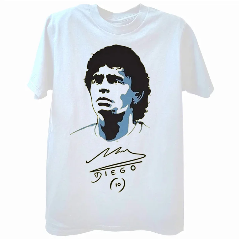 2023 New Diego Armando Maradona T Shirt Argentina Football Fashion Casual Men Women Sport Tshirt Boy Clothing Top