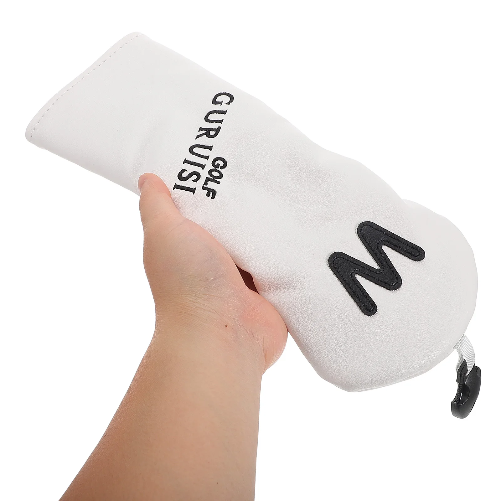 

Club Head For Men 3 Wood White Durable Knit Covers Protective Lightweight Travel Bag Compatible Club Protector