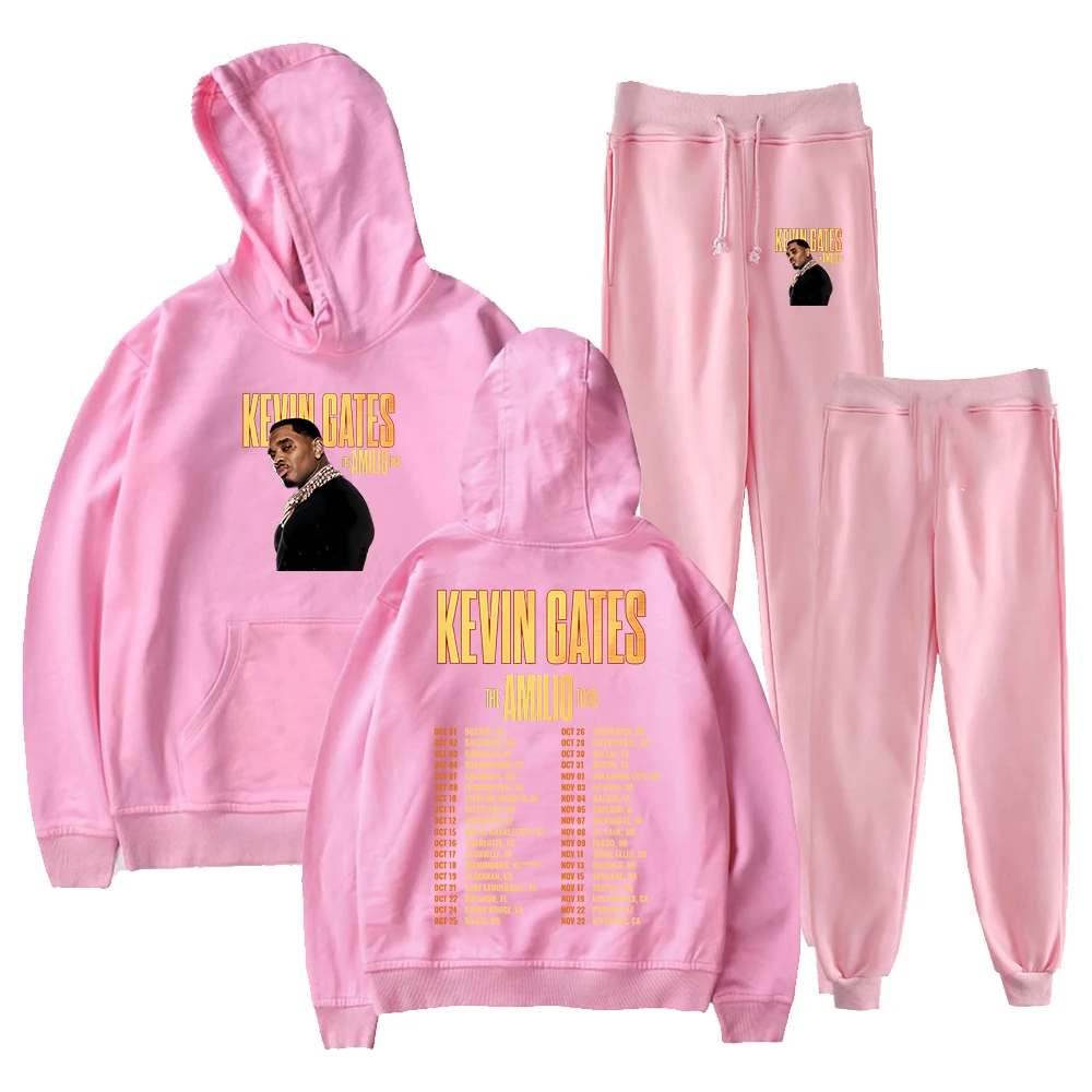 GF كيفن جيتس جولة أميليو 2025 هوديس بنطال رياضي قطعتين مجموعة بلوزات + Sweatpants النساء الرجال الزي مجموعات
