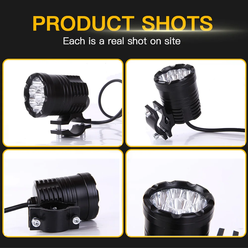 9pro LED pomocných světlomety pro motocykl světel 12-80V high/low/strobe dlouhé dosah dále moto mlha lehký motokros reflektor