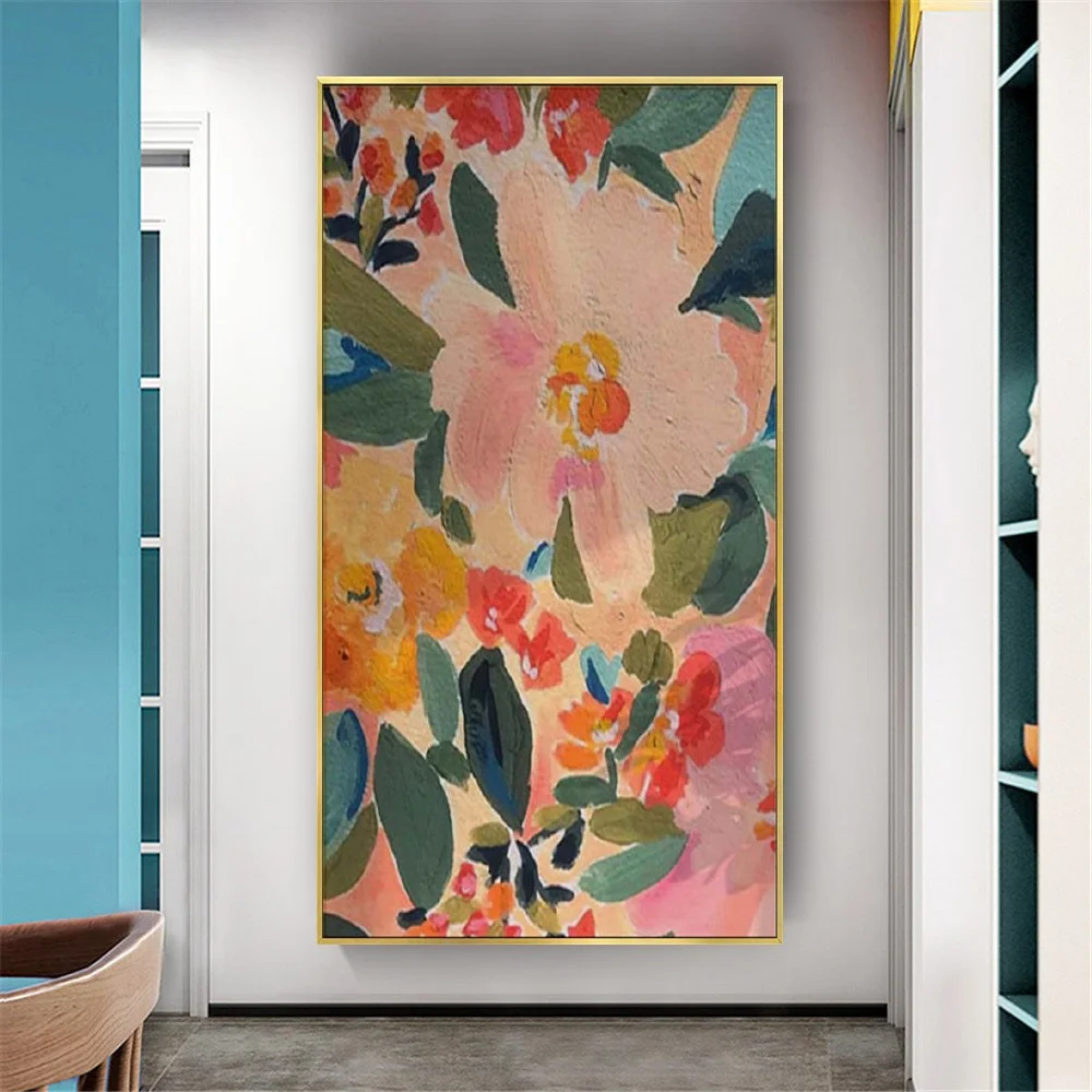 Knife Flower Paintings Abstract Oil Painting Wall Art Home Decor Picture Modern Hand Painted Oil Painting On Canvas Unframed