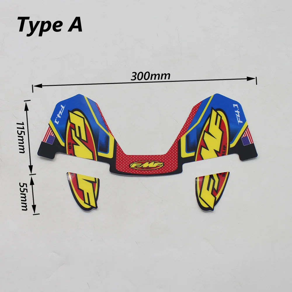 FMF Sticker 4T Motorcycle Exhaust Muffler Pipe Decals Waterproof