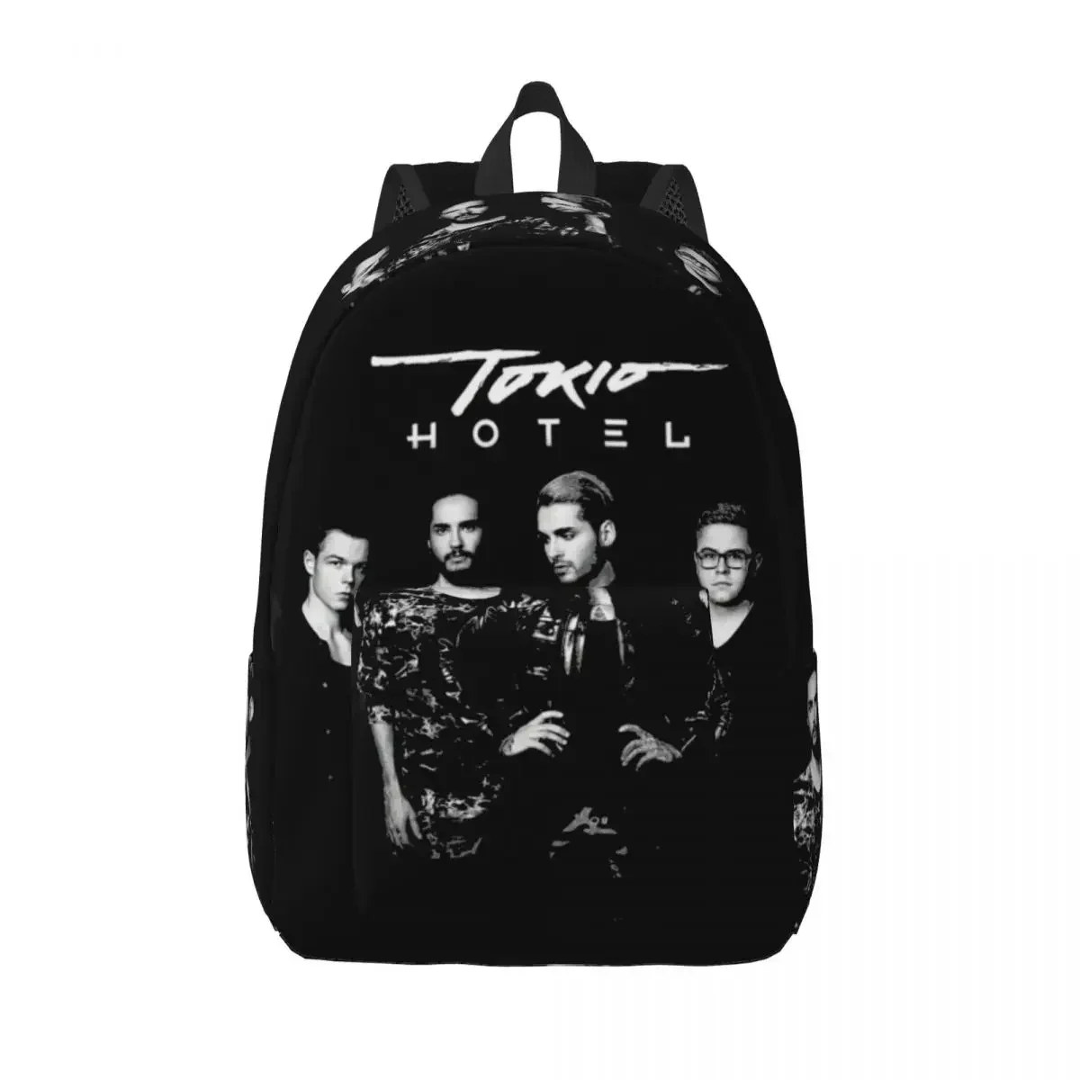 Tokio Hotel Rock Teenage Funny Backpack Lightweight Student Hiking Travel German Daypack for Men Women College Canvas Bags