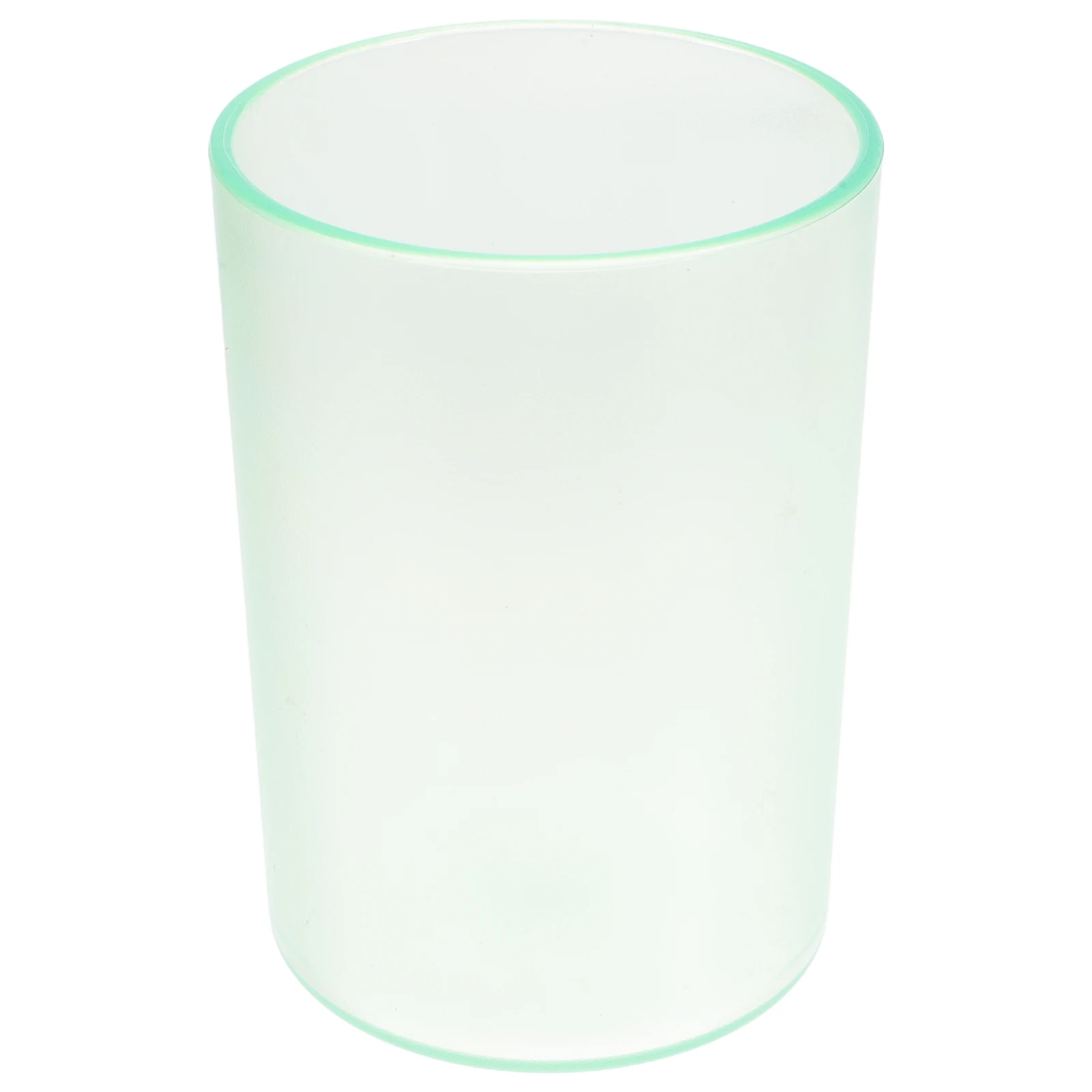 

Plastic Tooth Brushing Cup Transparent Design Nonporous Wear Resistant Multiuse Drinking Coffee Cup for Adults Children Green