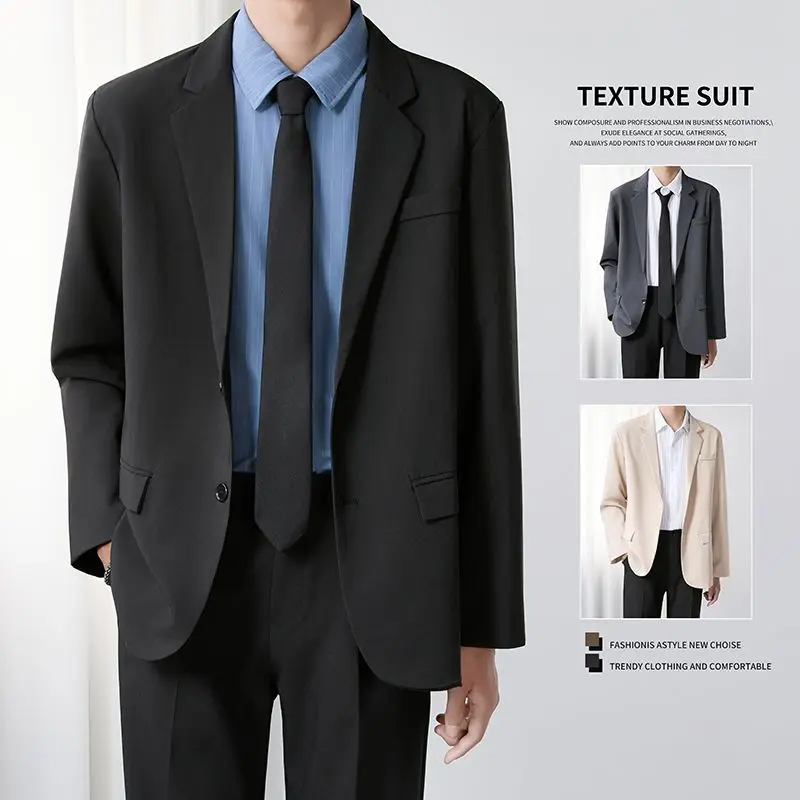 

Busin повседневный мужской костюм Bla без железа Ele, осенний новый Sle, длинный свек из полиэстера, стандартный крой, китайский сле