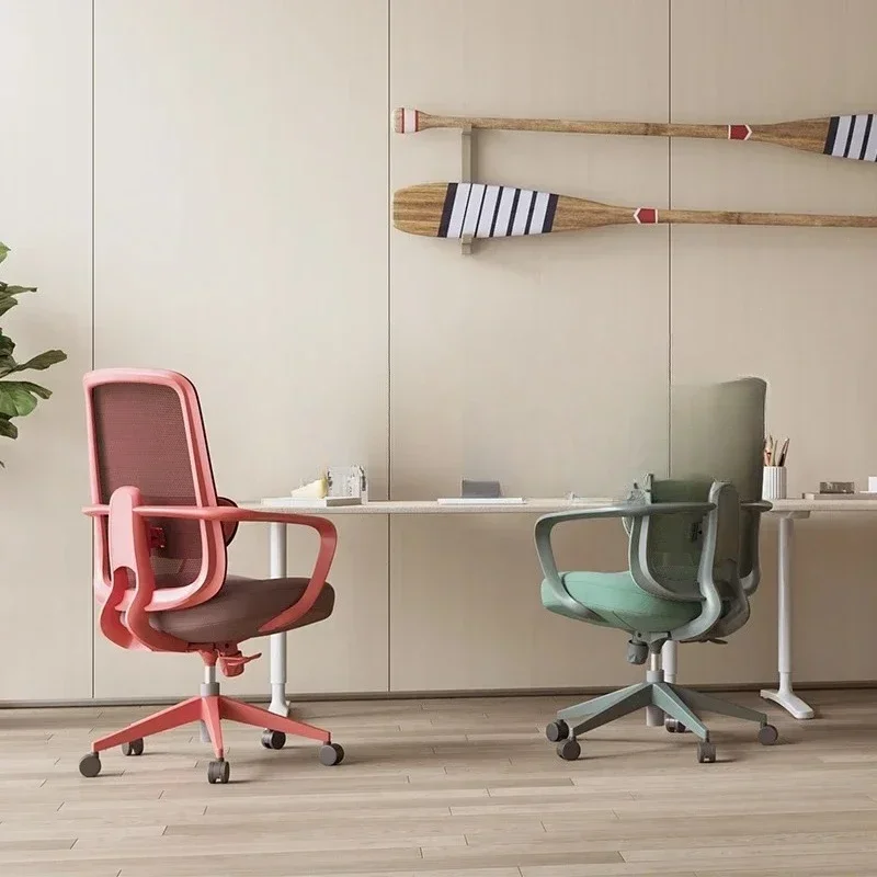 A  01A Long Sitting Office Chair Comfortable Ergonomic Chair 4D Lumbar Support Pillow Adjustable Computer Chair