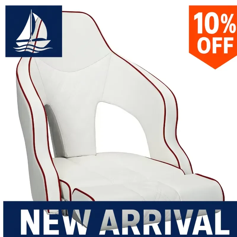 Captain Boat Seat Waterproof Marine Flip Up Chair Luxury Custom Logo Fishing Yacht Deck Seating  Outdoor Water Sports