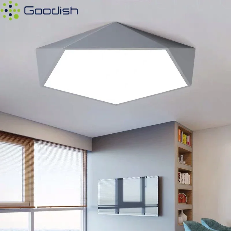 الحديثة الشمال البساطة نجمة خماسية على شكل LED أضواء السقف الفن مصابيح داخلية لغرفة المعيشة المنزل الديكور الثريات