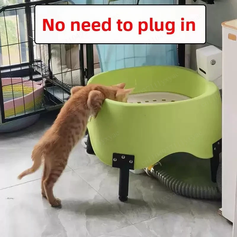Smart Induction Automatic Flushing Open Design Pet Squatting Potty Litter Box for Indoor Household Cat Dog Daily Use