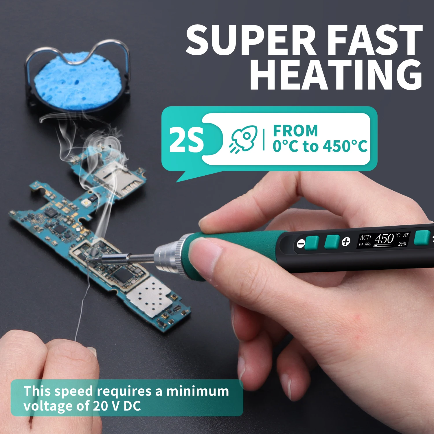YIHUA 928D-IV C235 inteligentna elektryczna lutownica regulowana temperatura przenośna precyzyjna stacja lutownicza zestaw — zdjęcie 7