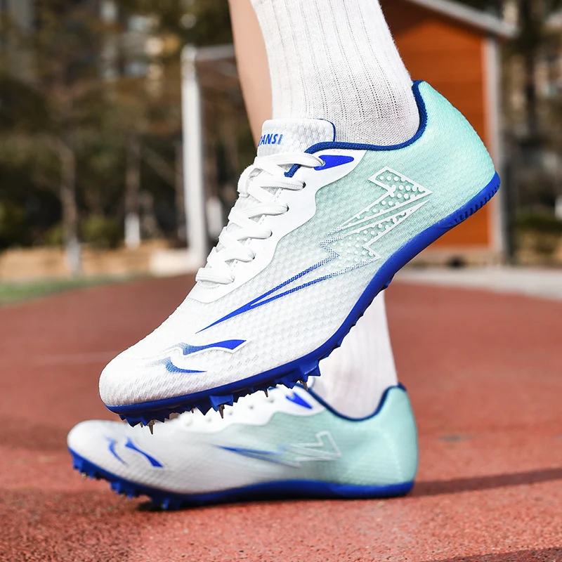 Running Sprint Shoes Lightweight Training Athletic Sport Long Jump Track and Field Spikes Spiked Match Shoes Racing Sneakers