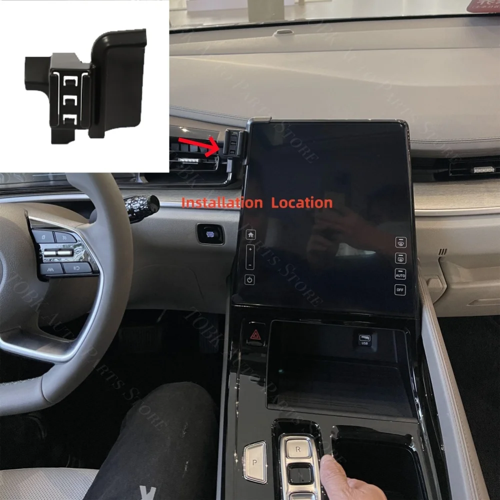 For Hyundai Custo Custin 2021 2022 Car Phone Holder Strong Special Fixed Bracket Base 15W Wireless Charging Cars Accessories