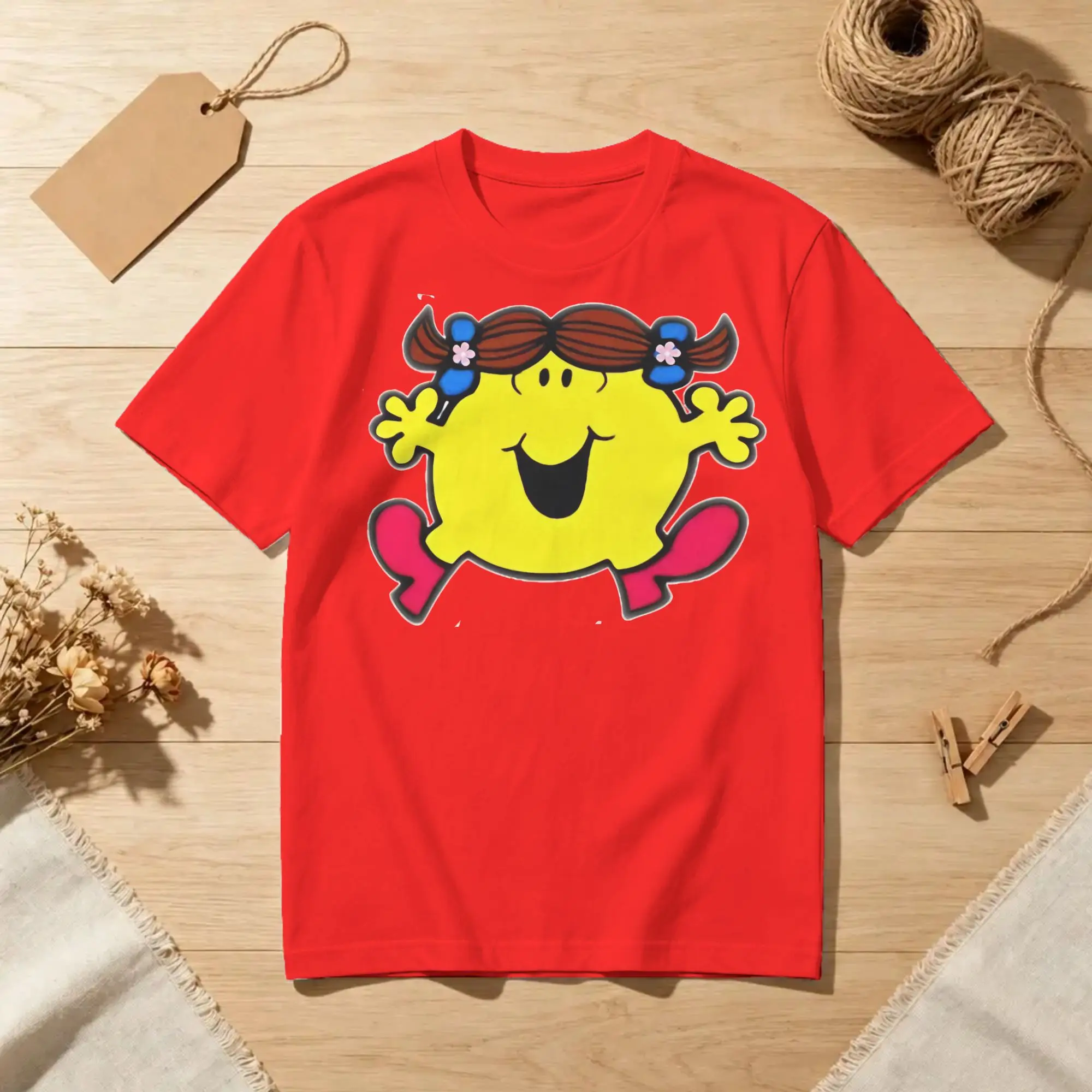 M-Mr M-Men L-Little M-Miss excitement  T-Shirts for Men Women  Vintage Cotton Tees Round Neck Short Sleeve T Shirt