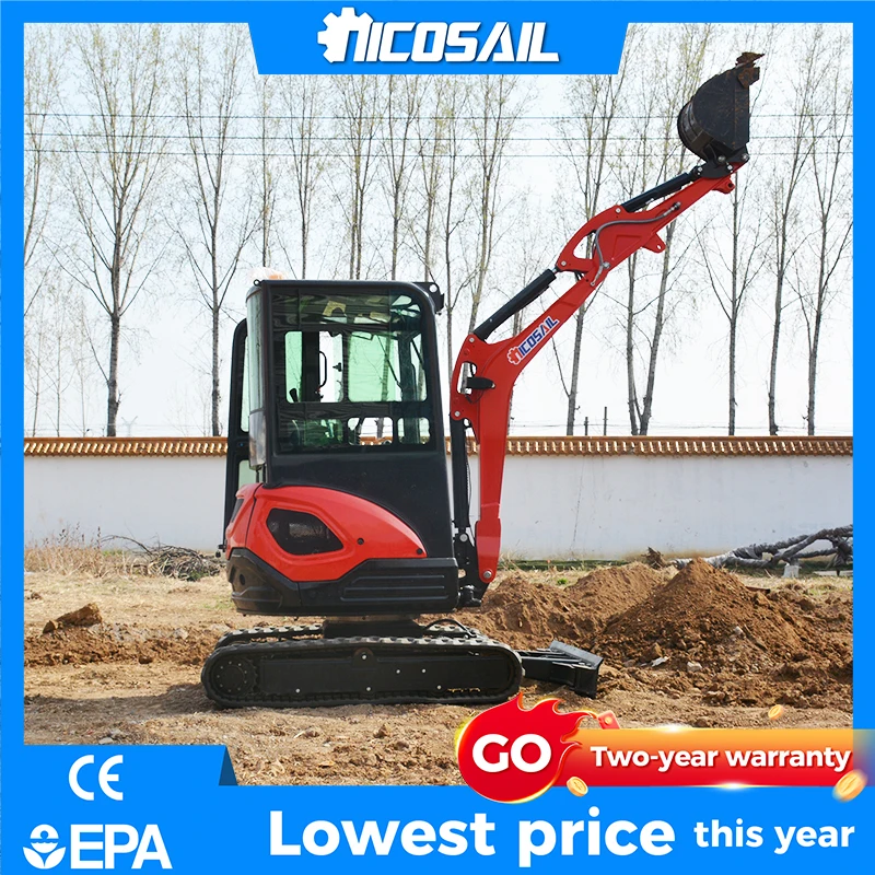 

EPA Approved 2 Ton Mini Excavator NICOSAIL OKW25U Yanmar Engine Customizable Hydraulic Small Digger for Europe North America
