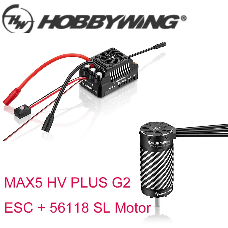 2025 새로운 Hobbywing EzRun MAX5 HV PLUS G2 ESC 5690SL 56118SL 방수 브러시리스 모터 G2 1/5 1/7 1/8 RC 자동차