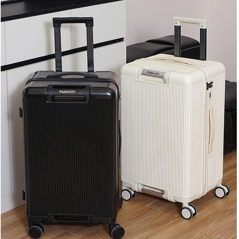 

Dual-rod Luggage 2025 New 26-inch Large Capacity Travel Suitcases 3:7 Split-compartment Trolley Case 20-inch Cabin Bag