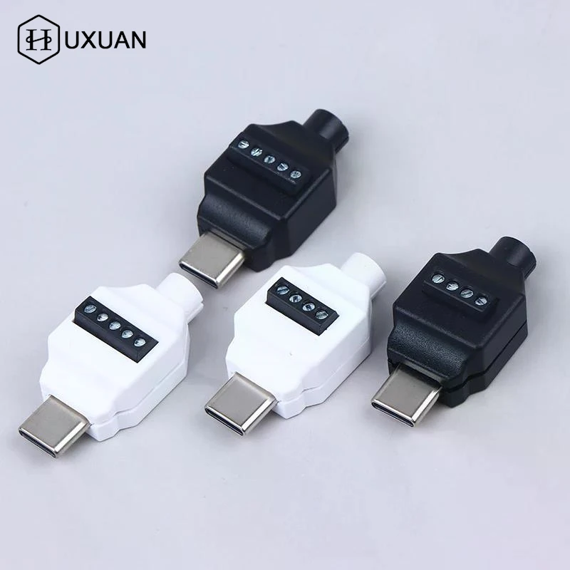 Type C Solderless Small Plug USB C Data Cable Connector USB Soldering Free Connector For Mobile Phone Fast Charging Cable Repair