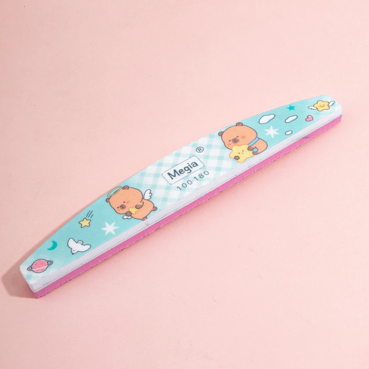 5 ชิ้น/ล็อตเล็บแฟ้ม Capibala ผสมสี 100/180 กรวด Professional กระดาษทราย Cuticle Remover บัฟเฟอร์ไฟล์เล็บชุดเครื่องมือ