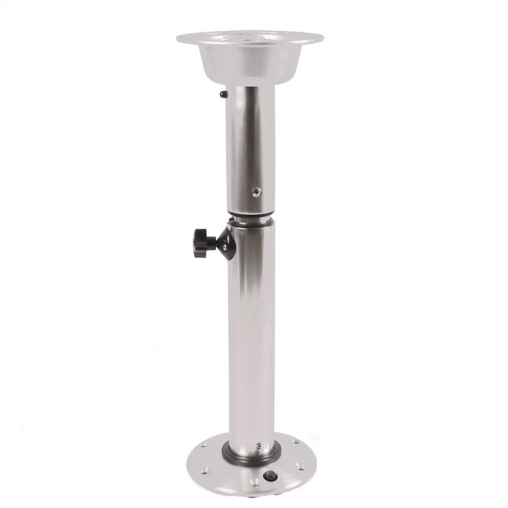 Soporte de Pedestal de mesa ajustable de aluminio, barco marino, caravana, autocaravana, 565mm-720mm/22 "-28"