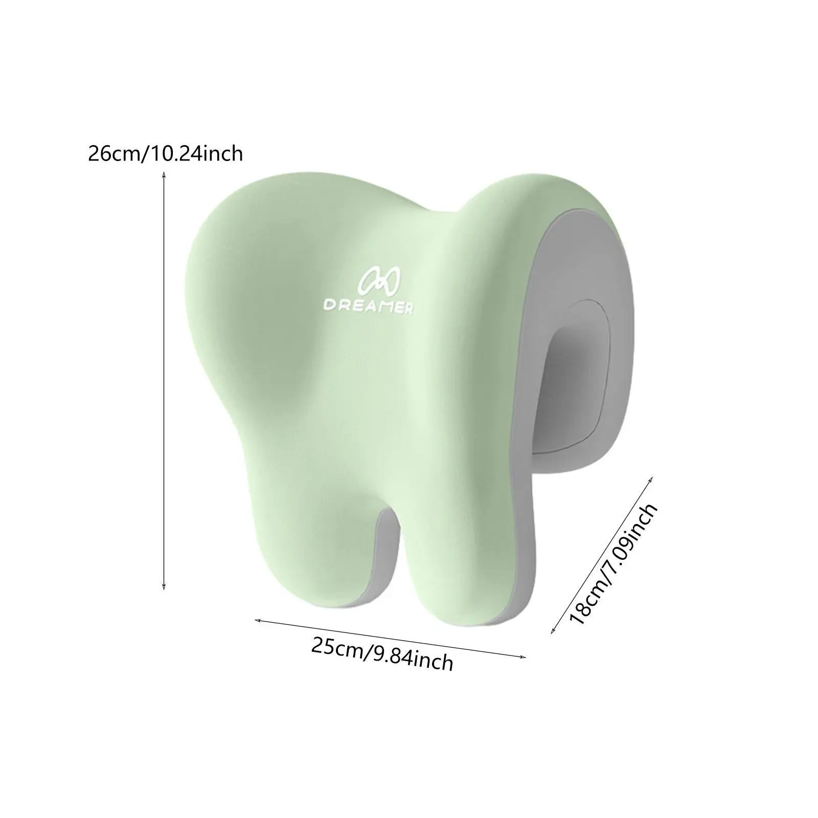 كرسي مكتب لدعم الرقبة، غطاء قماشي مريح وجيد التهوية، وسادة قيلولة