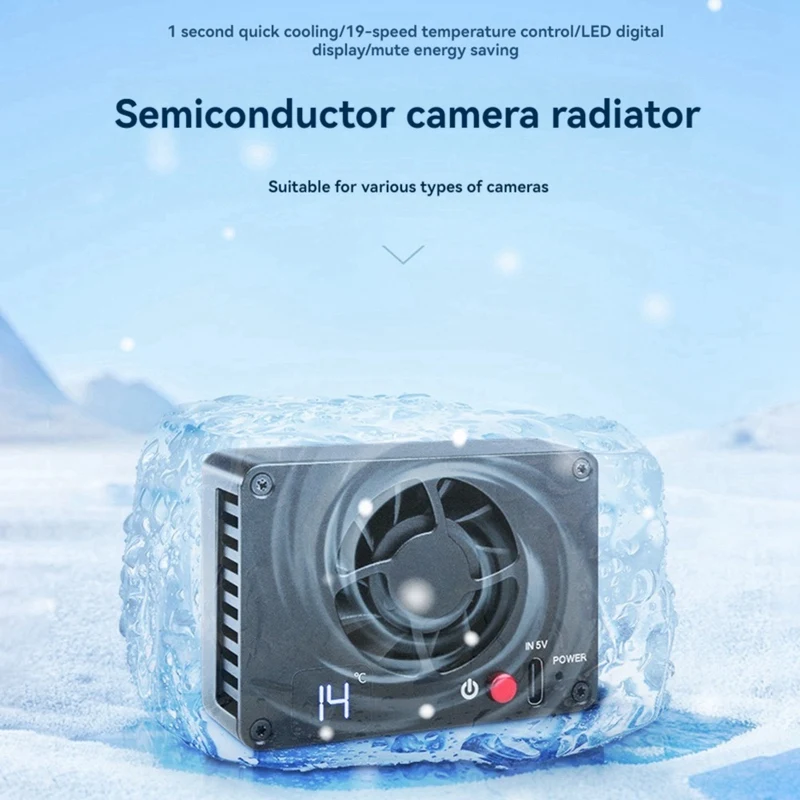 Kamera Kühlsystem Leise Kamera Kühler Kühlkörper Für Canon Sony FUJIFILM ZV-E10 A7M4 R5 R7 R6 XT4