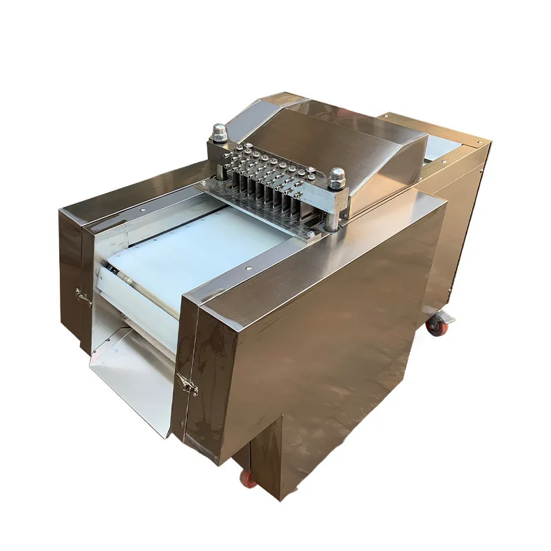 Automatic Meat Dicer Cube Cutting Machine For Chicken Processing In Meat Processing Machinery