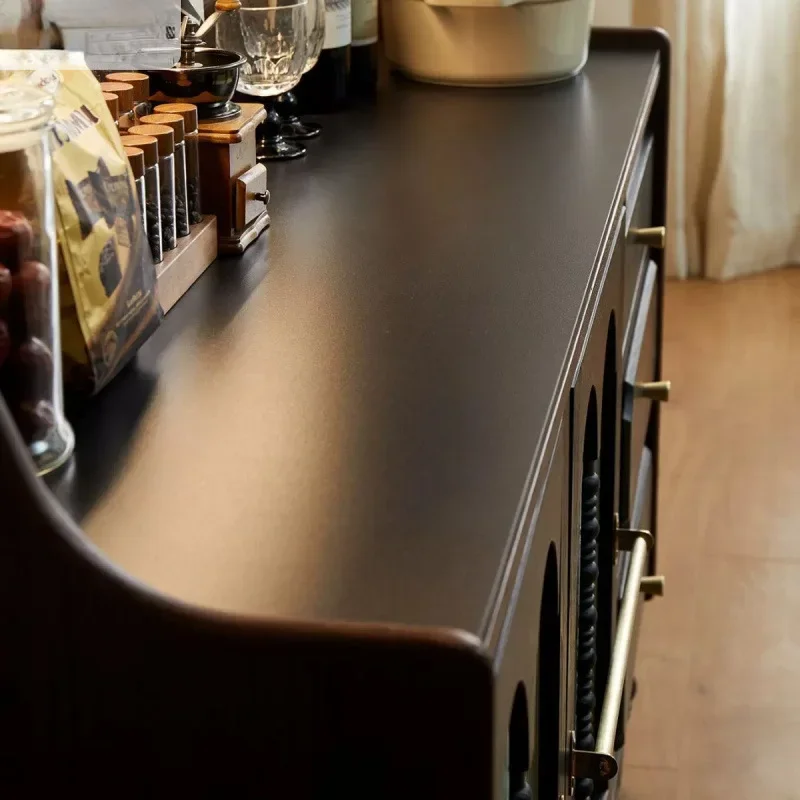 French retro solid wood side cabinets, living room cabinets, home kitchen lockers