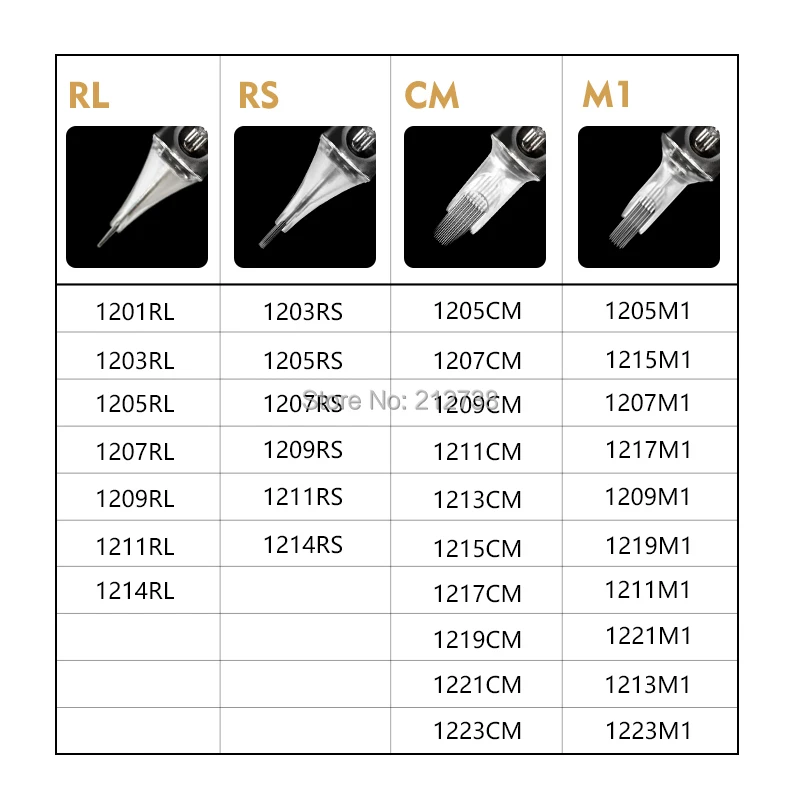 Cartouche d'illusion d'aiguille de tatouage 3 5,7,9 RL RS 10 pièces/boîte, stylo de tatouage, aiguille rotative pour Machine, livraison gratuite