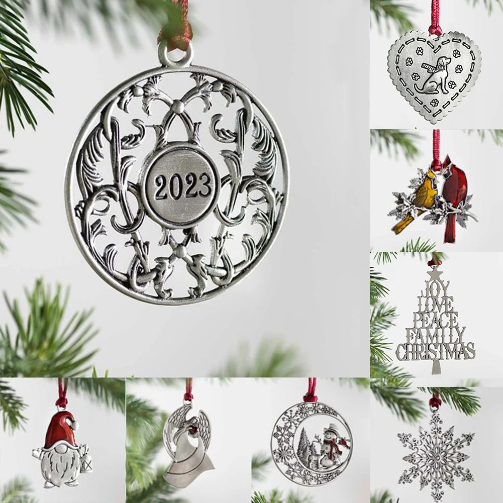 

Hanging Pendant Christmas Tree Navidad Natal New Year 2023 Xmas Decor For Home Merry Christmas Decorations Metal Xmas Ornaments