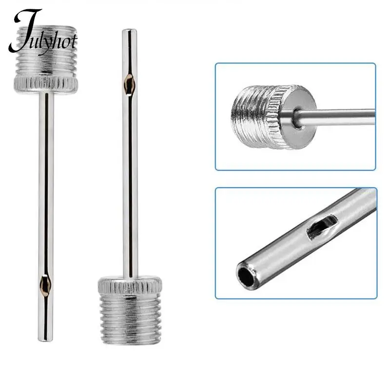 

6/12Pcs Ball Air Needle Stainless Steel Pump Pin Basketball Inflating Pump Needle Football Inflatable Air Valve Adaptors Nozzle