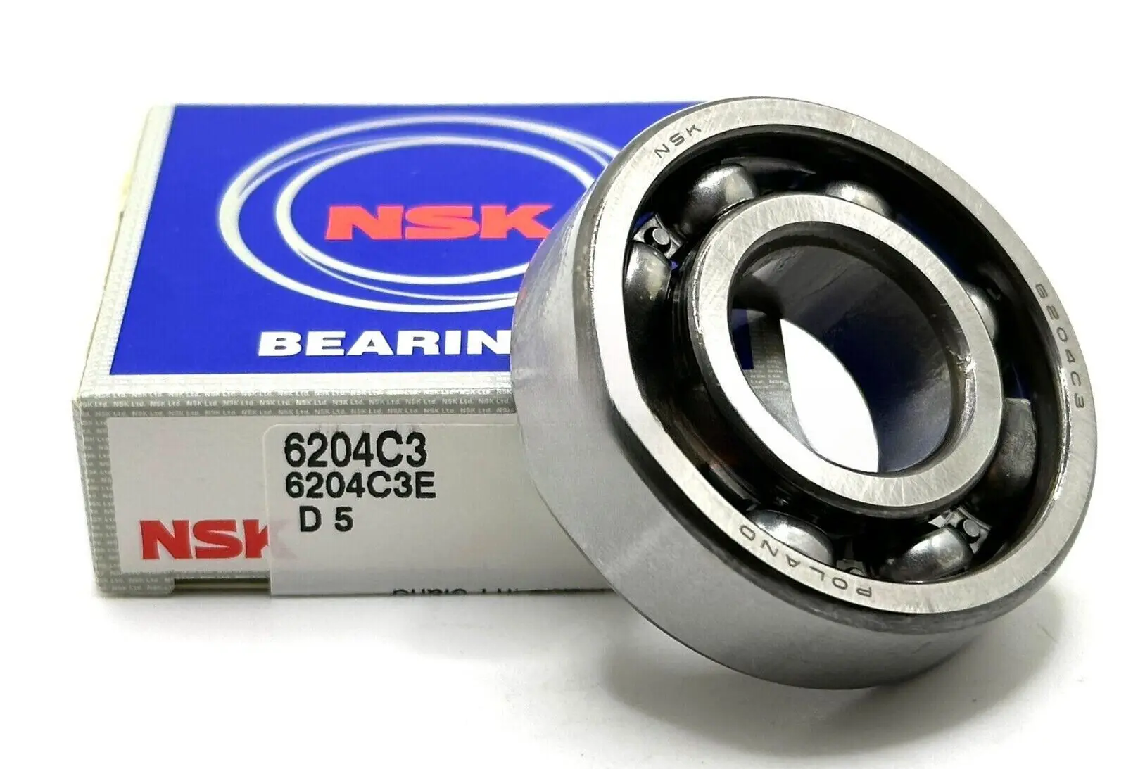 

ШАРИКОВЫЙ ПОДШИПНИК NSK 6204 C3 DEEP GROOVE, ОТКРЫТЫЙ ТИП, БЕЗ ПЛИСНОВ 20x47x14 мм