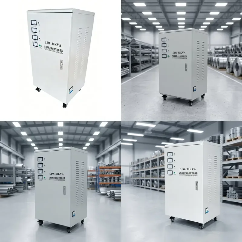 for 30KVA 10KVA Three Phase Automatic Voltage Regulator SJW-30KVA High Precision AC Voltage Stabilizer Pure Sine Wave 98