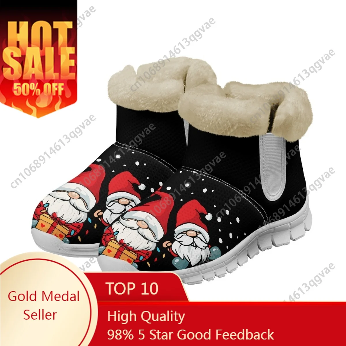 

Merry Christmas Christmas Dwarf Snow Boots Mens Womens Teenager Custom Boot Casual Snow Shoe High Quality Couple Sports Shoes