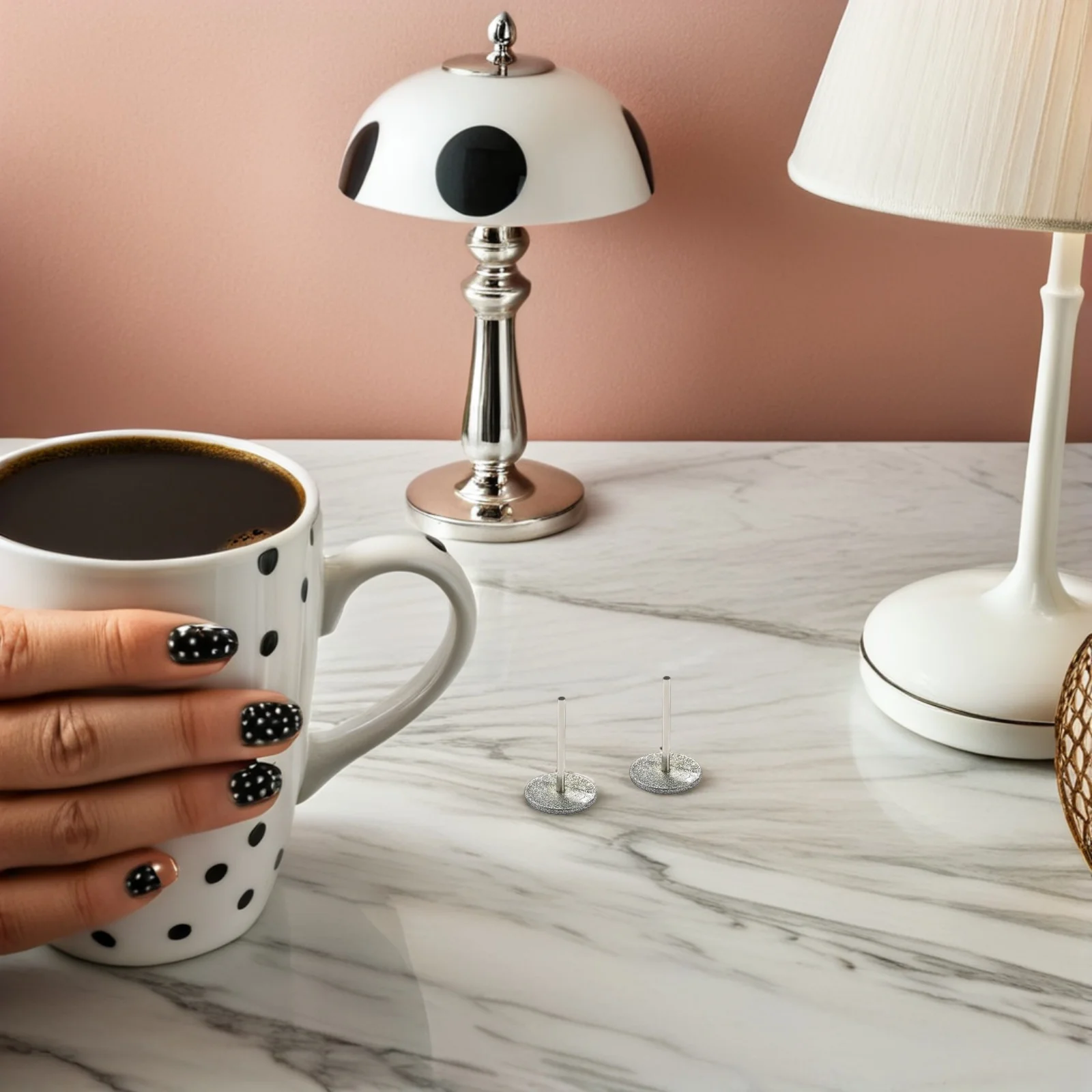 Punte di ricambio per trapano elettrico per unghie 2 pezzi Fasce abrasive per manicure Pedicure Rimozione cuticola Accessori per la cura della pelle del piede Accessori in metallo duro