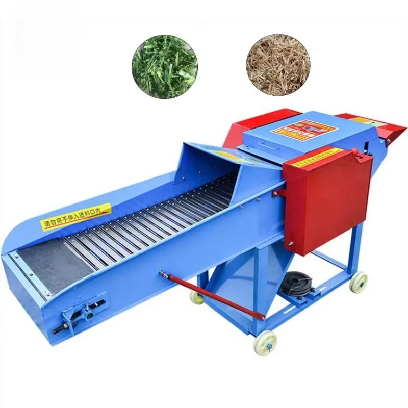 Agricultural Multifunctional Household Small Straw Cutter Compact Stable Structure Simple Operation For Farm Crop Straw Cutting